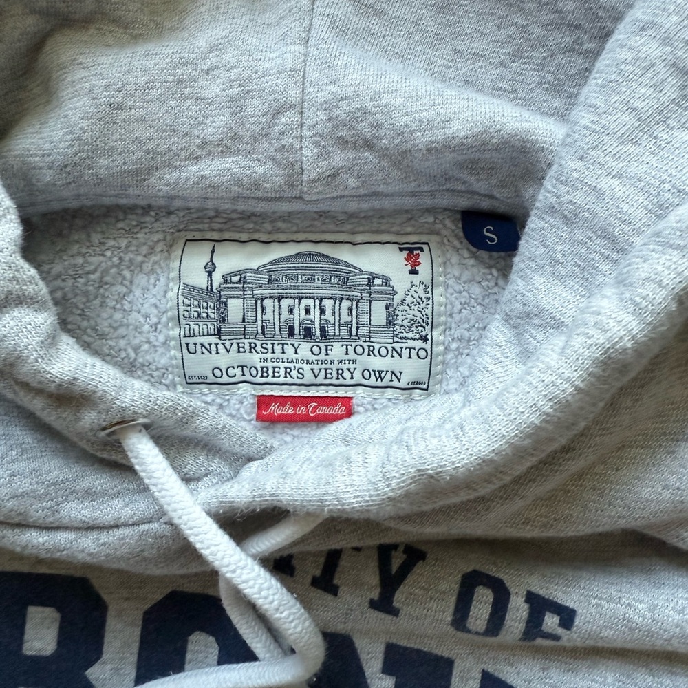 OVO University of Toronto Athletic Dept. Gray Hoodie - Picture 3 of 3